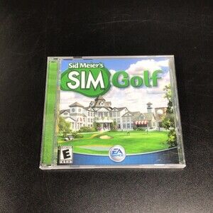 Sid Meier's SimGolf Jewel Case (PC, 2003) Video Game CD-ROM Golf -D